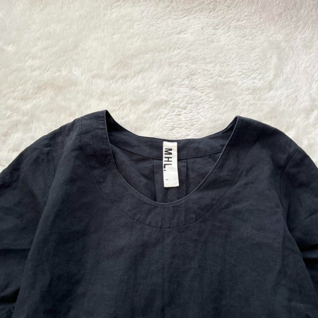 MHL マーガレットハウエル　麻&綿　リネン　ポケット　ウエストゴム　ワンピース WASHED COTTON POPLIN - SELECT EYE COMPANY：セレクトアイ