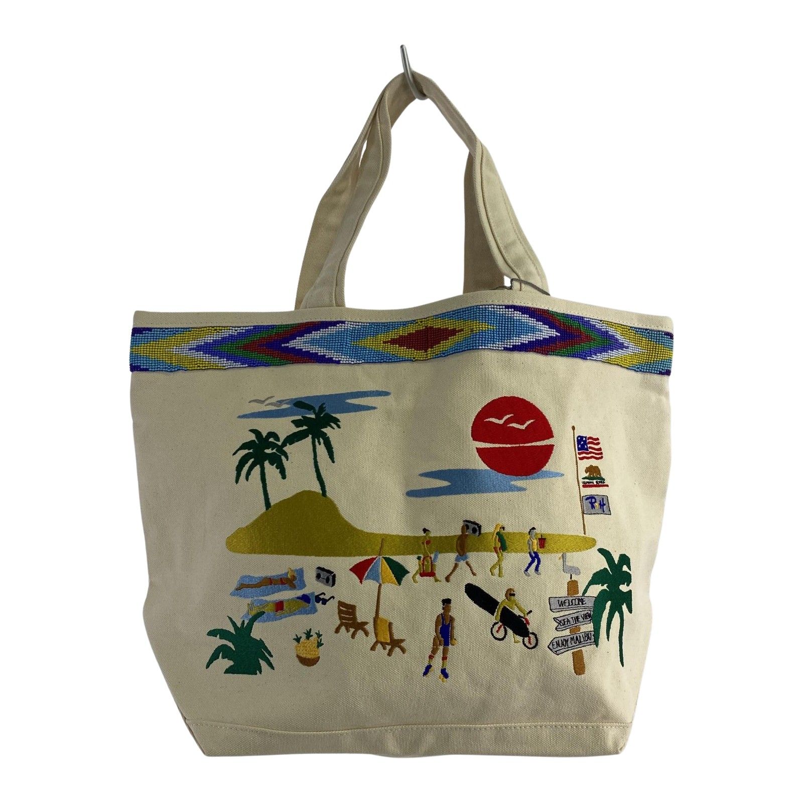 Ron Herman ロンハーマン ×LORINZAロリンザ 刺繍LOSトートバッグ  