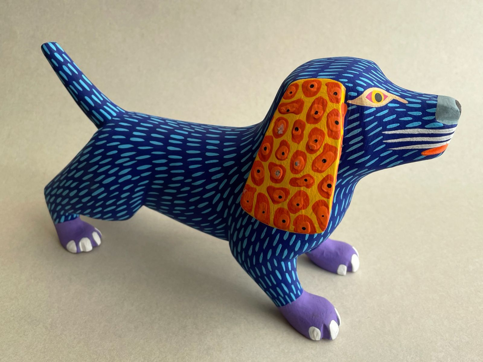 アレブリヘス メキシコ工芸品【青いダックスフンド】サイズ大 - メルカリ