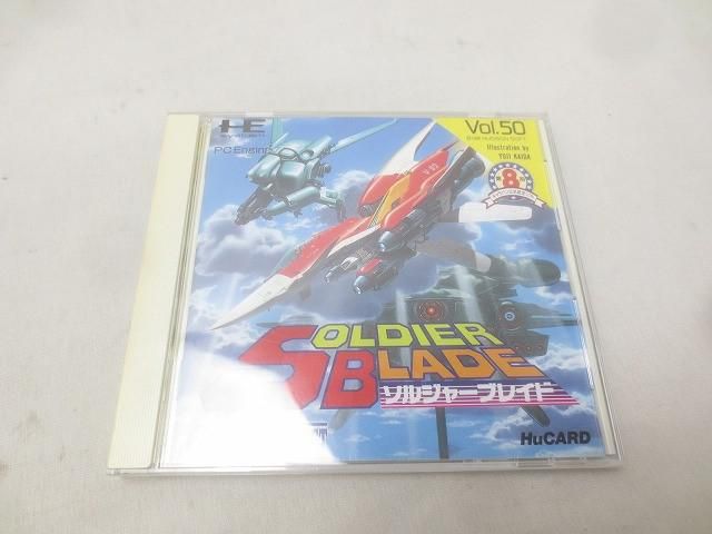 ゲーム NEC PCエンジン ソフト Huカード ソルジャーブレイド 取扱説明書付き