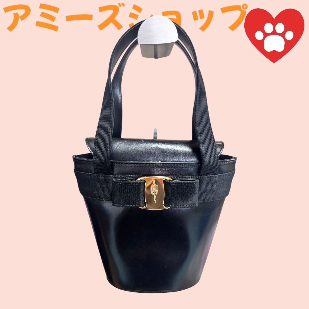 【良品】サルヴァトーレフェラガモ ハンドバッグ ヴァラリボン レザー ブラック 楽天市場】【バッグ】Salvatore Ferragamo サルヴァトーレ