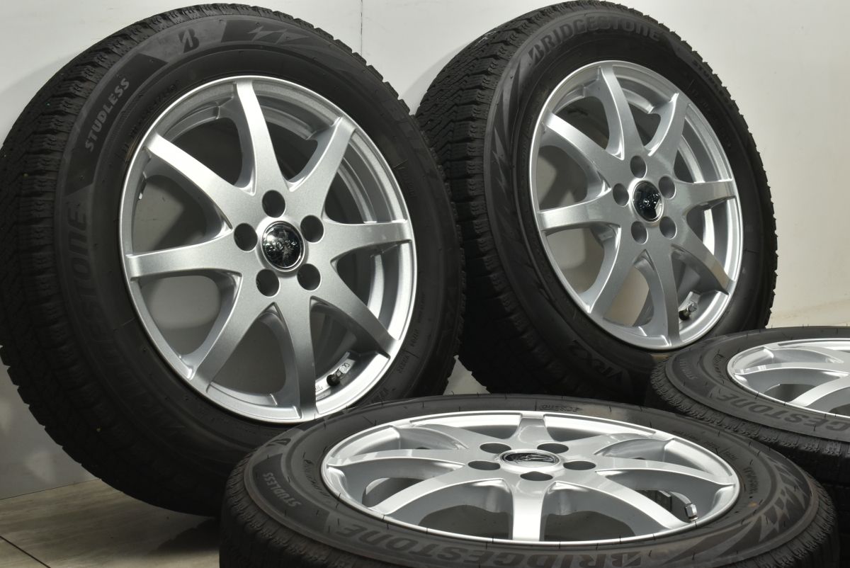 2024年製 バリ溝】AQUA 15in 6J +44 PCD100 ブリヂストン ブリザック