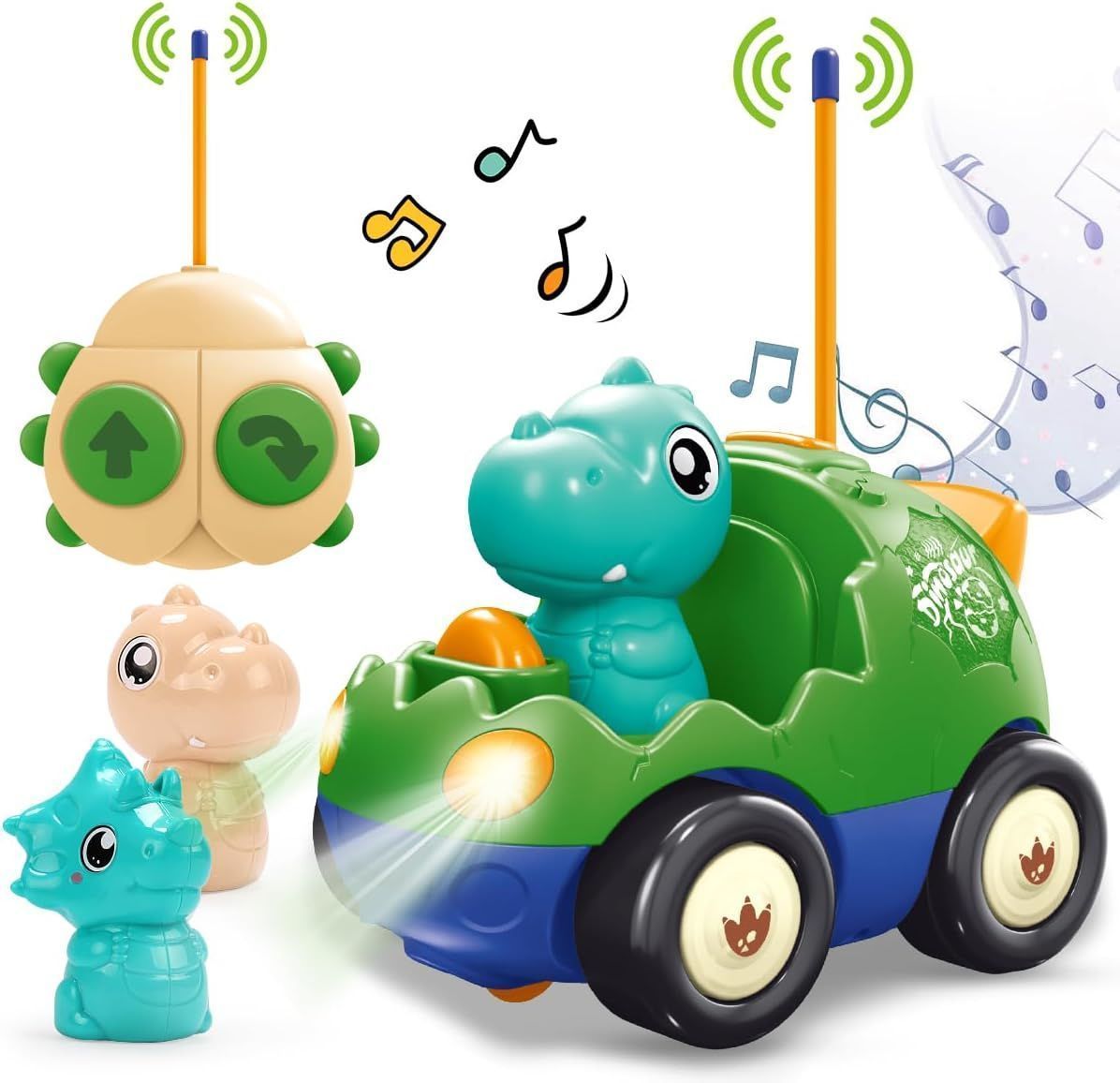 恐竜 ミニカー ラジコンカー 車のおもちゃ 音楽搭載 ledライト カーモデル 車おもちゃ おもちゃ 電動RC リモコンカー toys car 組み立て不要 子供 赤ちゃん キッズ 知育おもちゃ 幼稚園保育園知
