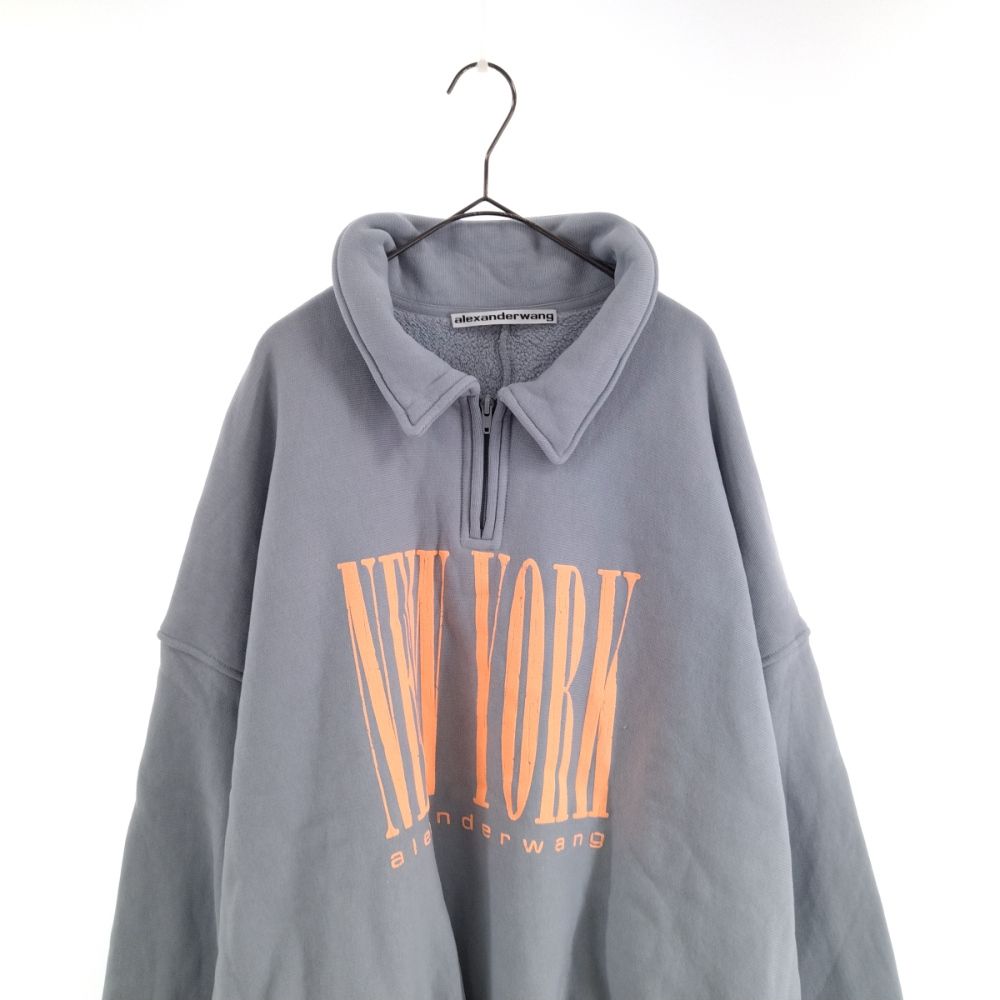 ALEXANDER WANG (アレキサンダーワン) 23SS HALF ZIP SWEATSHIRT WITH