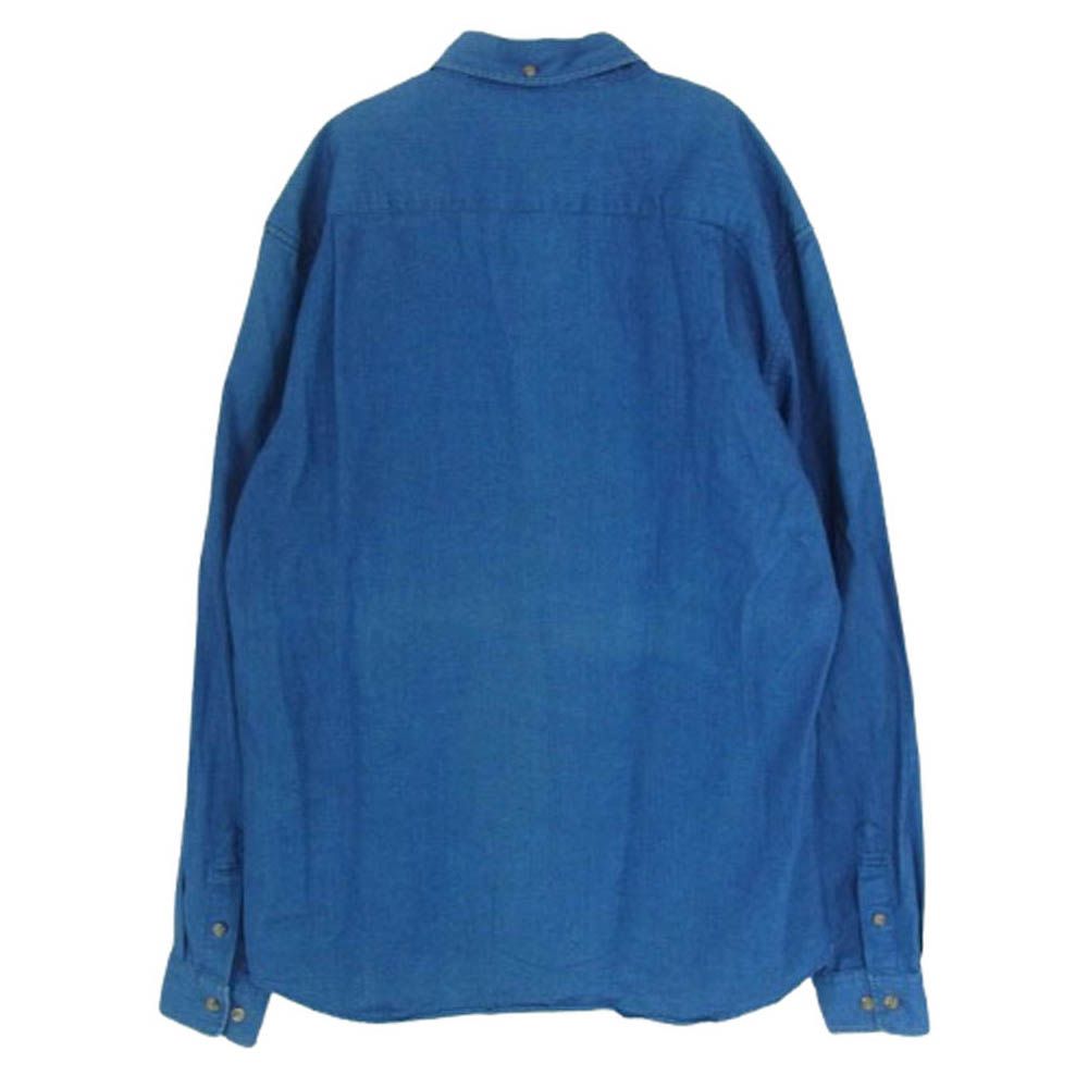 Supreme シュプリーム Denim Shirt BD ボタンダウン 長袖 デニムシャツ インディゴブルー系 M