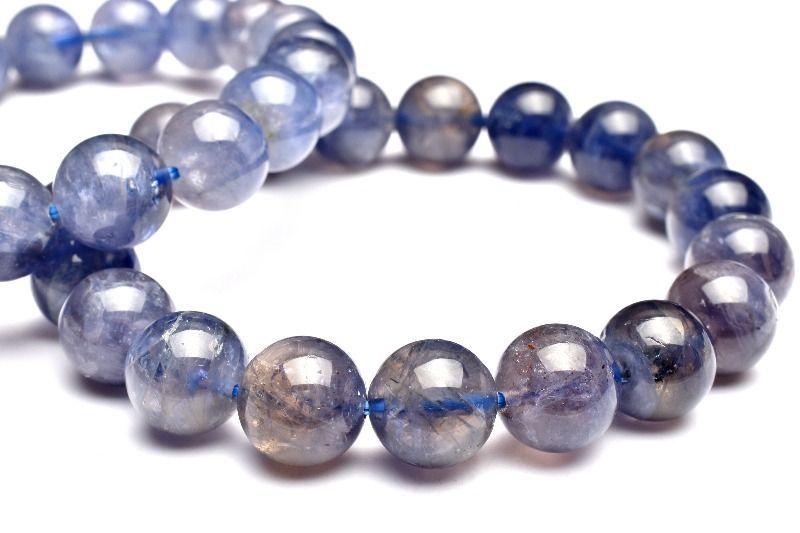 スリランカ産 アイオライト　11.5mm　ブレスレット 1個売り パワーストーン 天然石 _BG5694-115