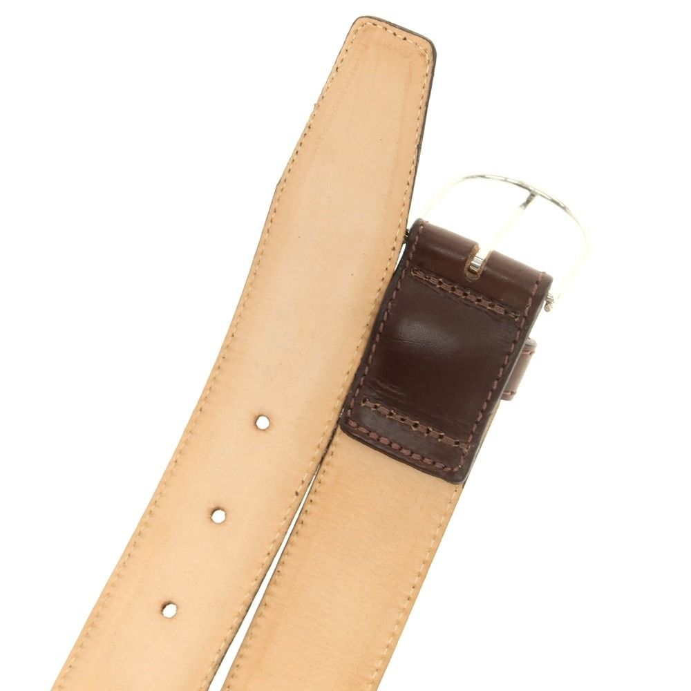 【中古】エッティンガー ETTINGER レザーベルト ダークブラウン 95 中古】エッティンガー ETTINGER レザー ベルト ダークブラウン【サイズ