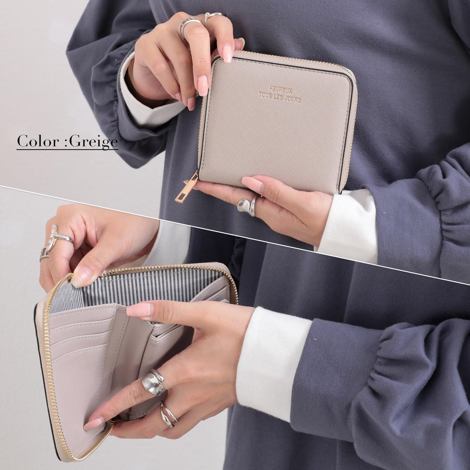 新品未使用　グレージュ　二つ折り財布 トリーバーチ 財布 二つ折り 折り財布 グレージュ ほぼ未使用に
