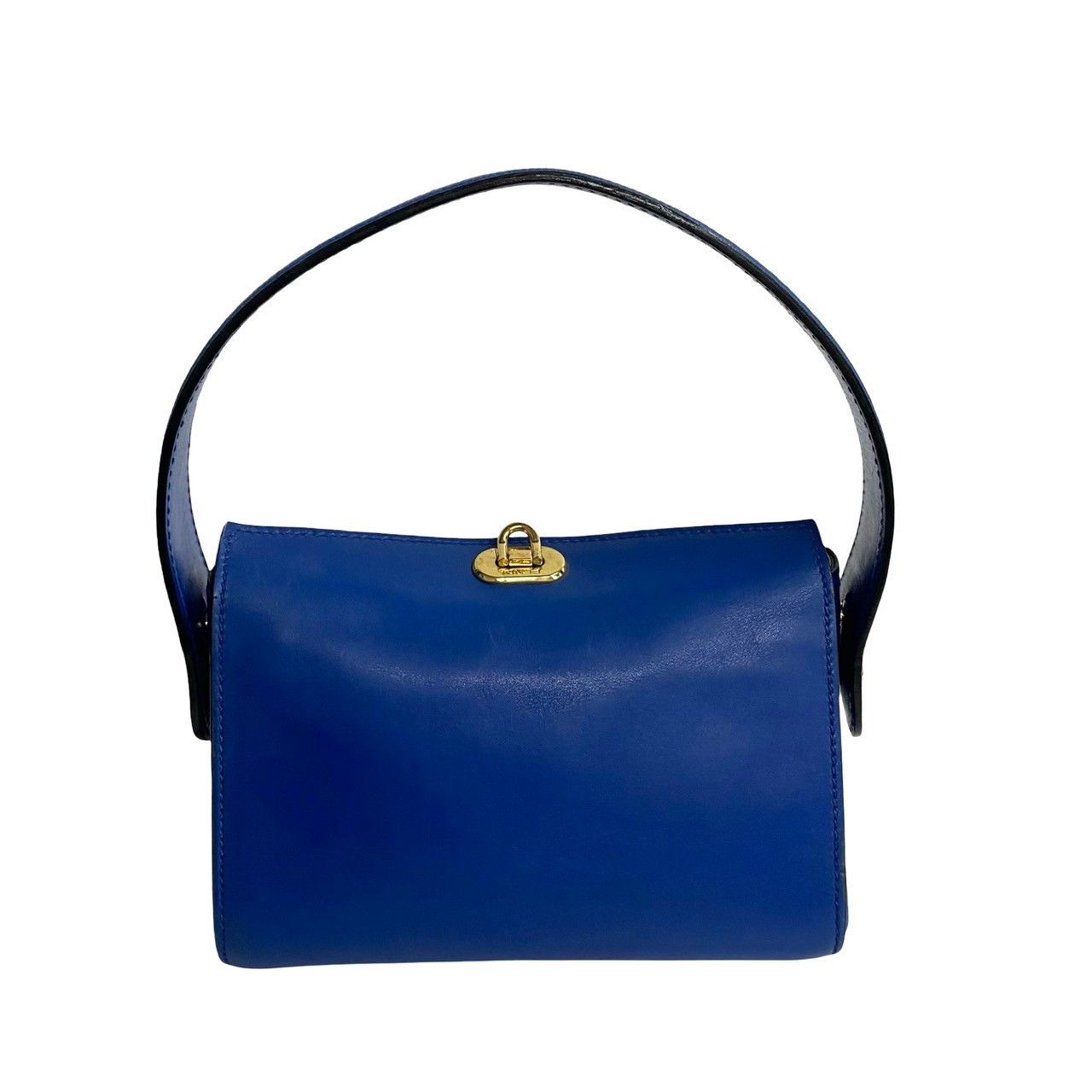 極 美品 FENDI フェンディ ギリシャモチーフ ターンロック 金具 レザー  