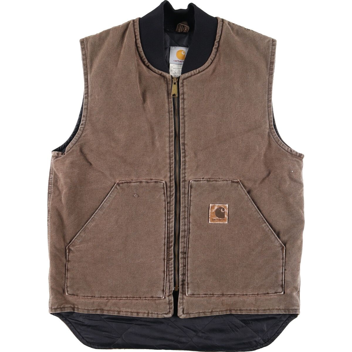 古着 90年代 カーハート Carhartt ダック地ベスト USA製 メンズL