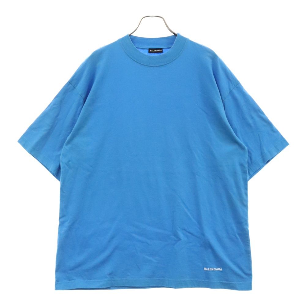BALENCIAGA (バレンシアガ) 18SS Logo S/S Tee ロゴ 半袖Tシャツカットソー ブルー 541853