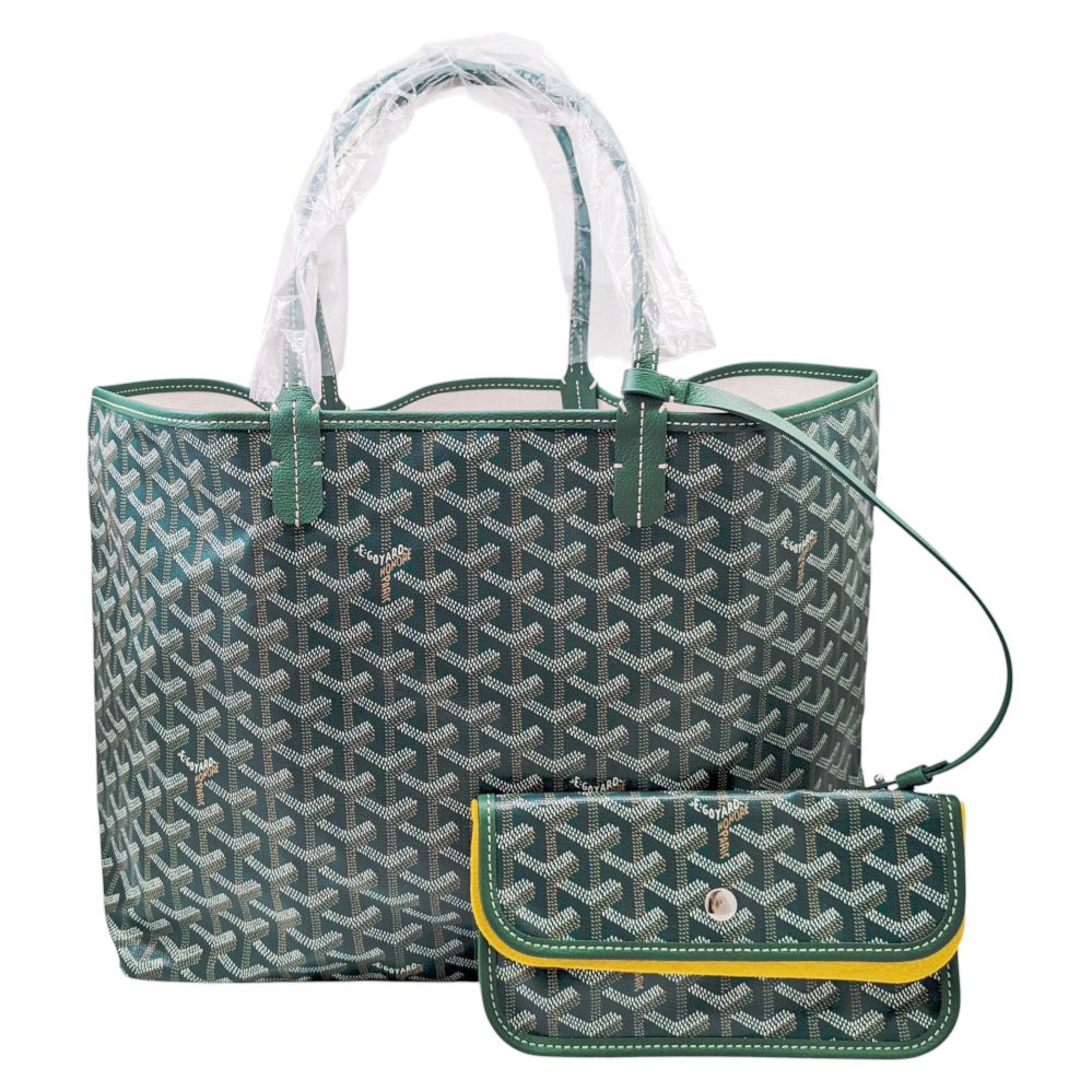 ゴヤールサンルイ PM グリーン 新品】GOYARD ゴヤール サンルイPM PVC グリーン 緑 トート
