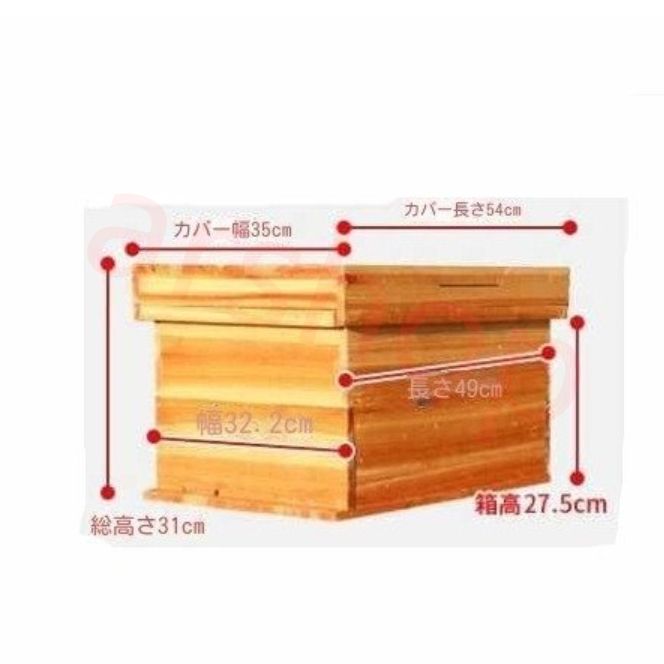 木製ミツバチ巣箱 25-B-130 木製ミツバチ巣箱 25-B-130 巣・巣箱