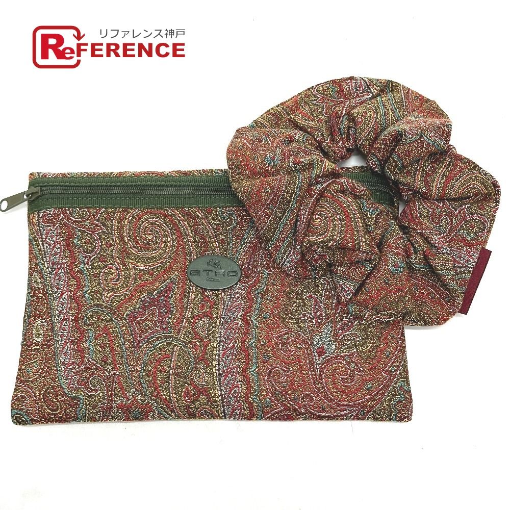 ETRO エトロ シュシュ ペイズリー柄 キャンバス - メルカリ