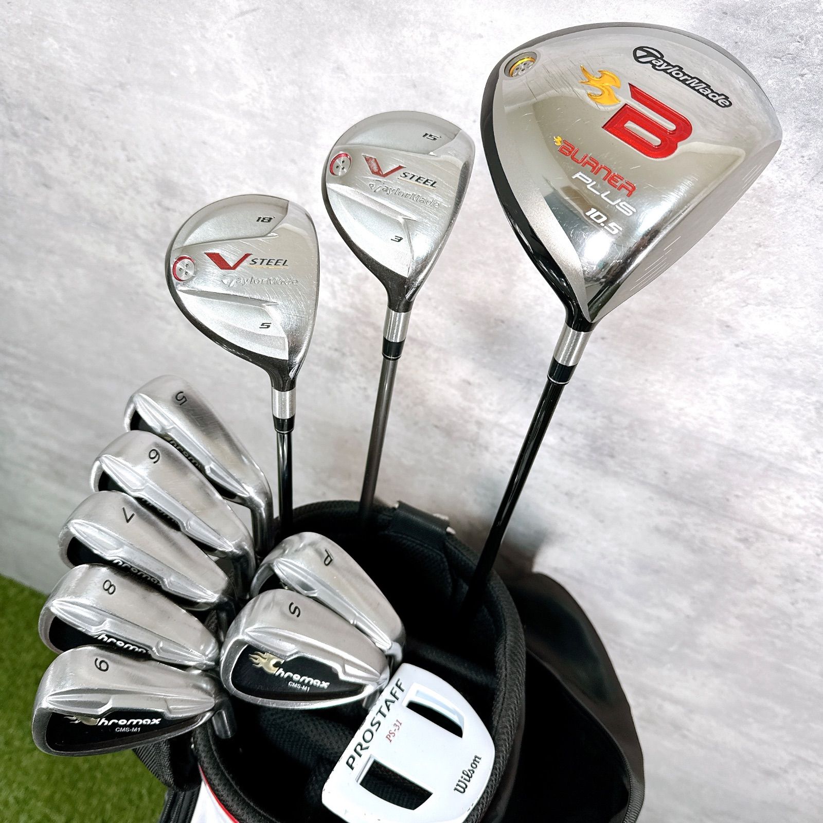 ゴルフクラブセット メンズ テーラーメイド フルセット 11本 【K128】 格安！メンズゴルフクラブフルセット！ メンズ ゴルフクラブセット