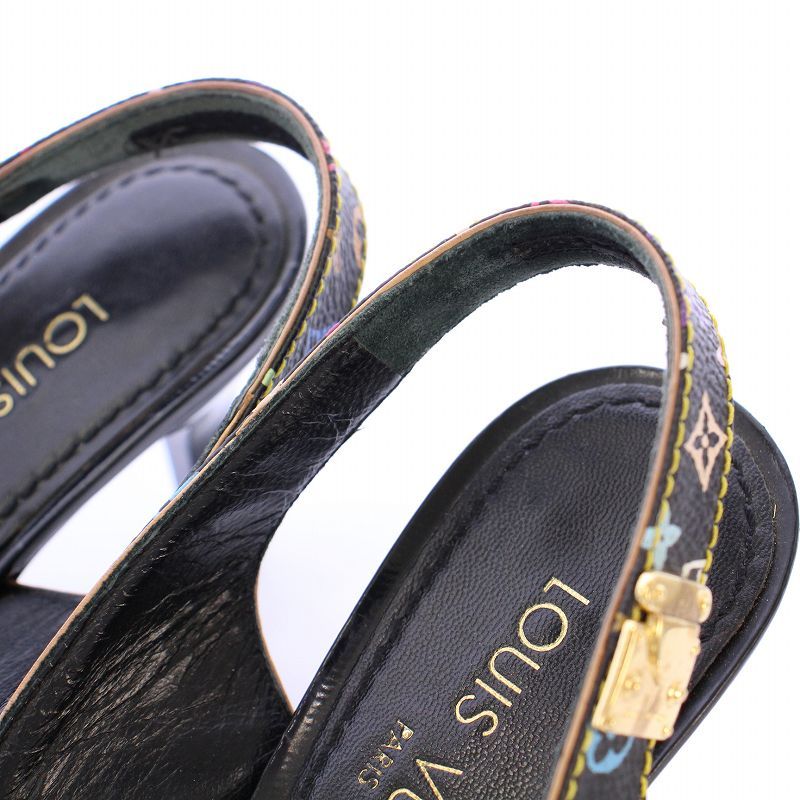 ルイヴィトン LOUIS VUITTON ミュール ストラップ ポインテッド
