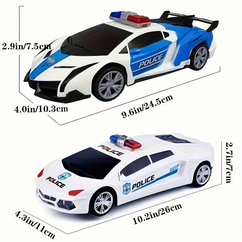 通販サイト一覧 パトロールカー玩具セット360°回転変形おもちゃ車、電気ライト ミニカー