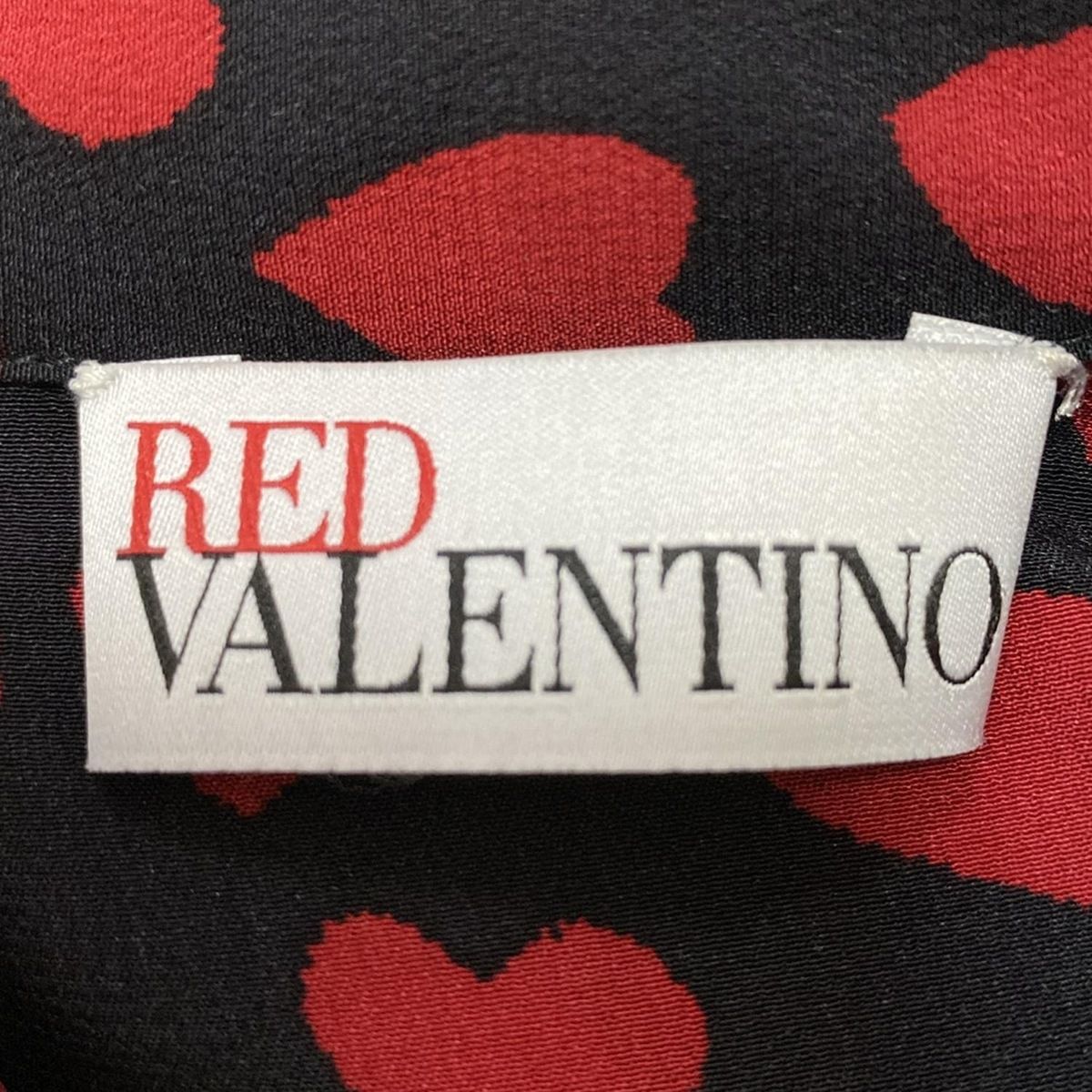美品 RED VALENTINO レッドヴァレンティノ リボンデザイン グランジ 半袖 Tシャツ M ブラック レディース 古着 中古 RED VALENTINO - 美品 RED VALENTINO レッドヴァレンティノ