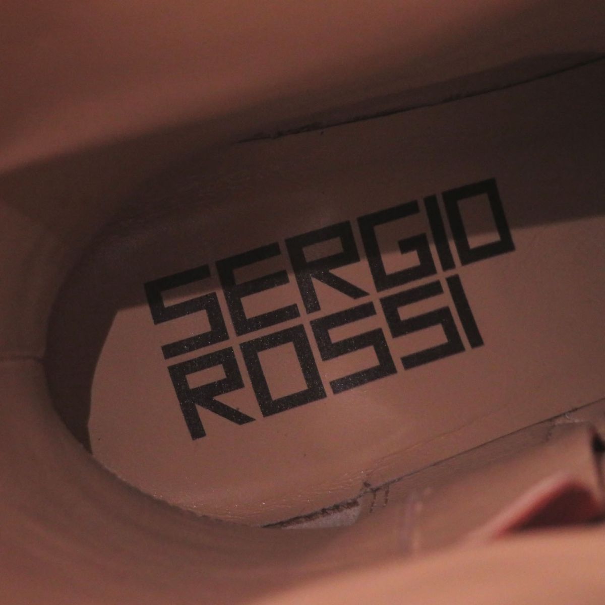 極美◎伊製 Sergio Rossi セルジオロッシ A85411 レディース サイドジップ ポインテッドトゥ レザーロングブーツ 赤 36 1/2  箱・保管袋付