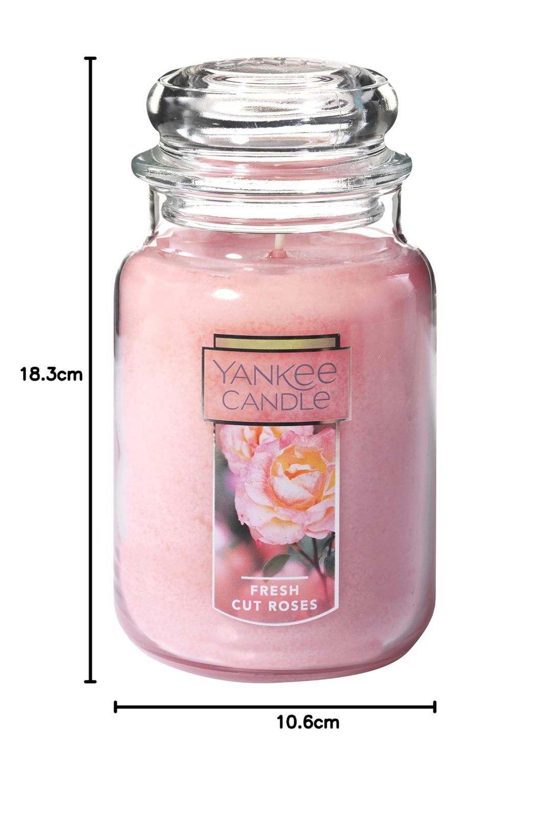 ジャータイプ ヤンキーキャンドル Lサイズ 燃焼時間約110 150時間 アメリカ製 YANKEECANDLE フレッシュカットローズ NEXPOTALLINN_EU