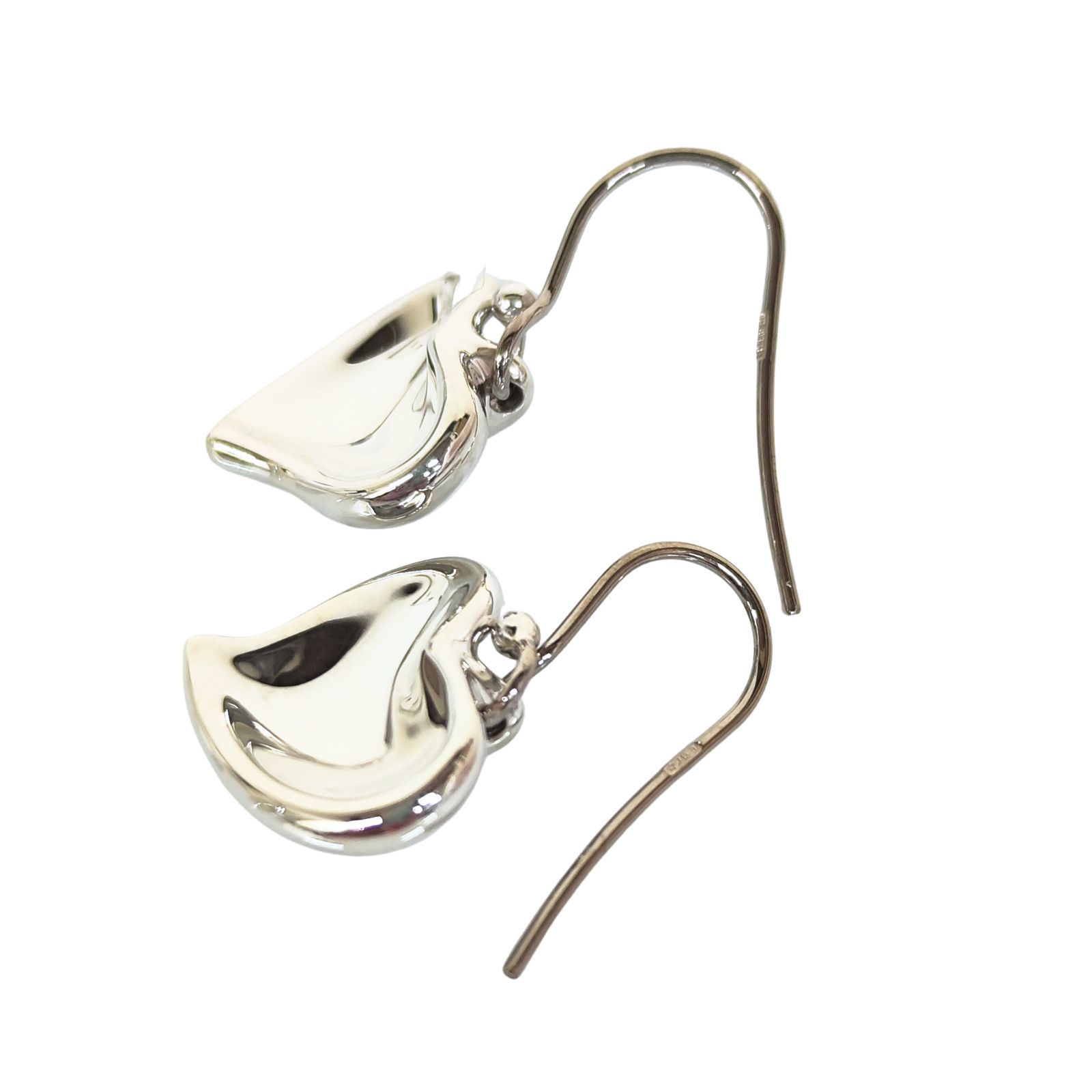 中古】TIFFANY&Co. ティファニー ピアス カーブドハート カーブド  