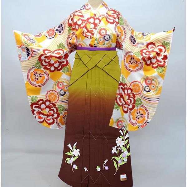 二尺袖着物袴フルセット 和遊日 ぼかし刺繍袴 卒業式に NO26684 - メルカリ
