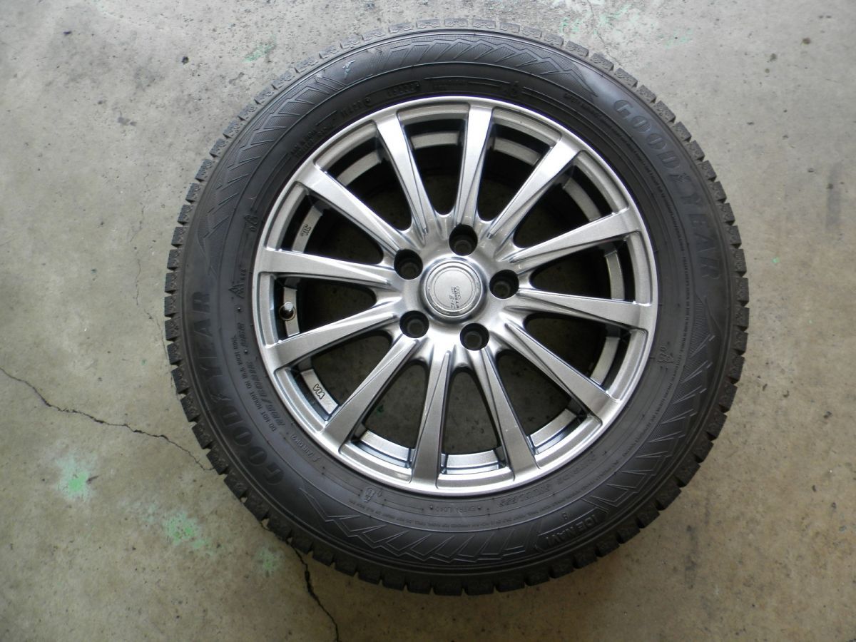 トヨタ 90 ノア 16インチ 社外アルミホイール付スタッドレスタイヤ 4本SET 205 60R16 製 6.5J 38 5H 114.3 ZWR90W ヴォクシー