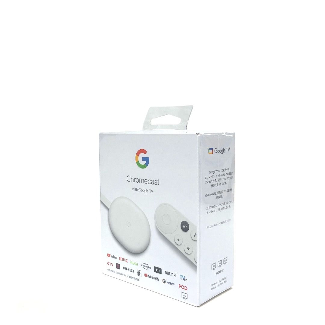 未開封品】Google グーグル Chromecast with Google TV 4Kモデル ...