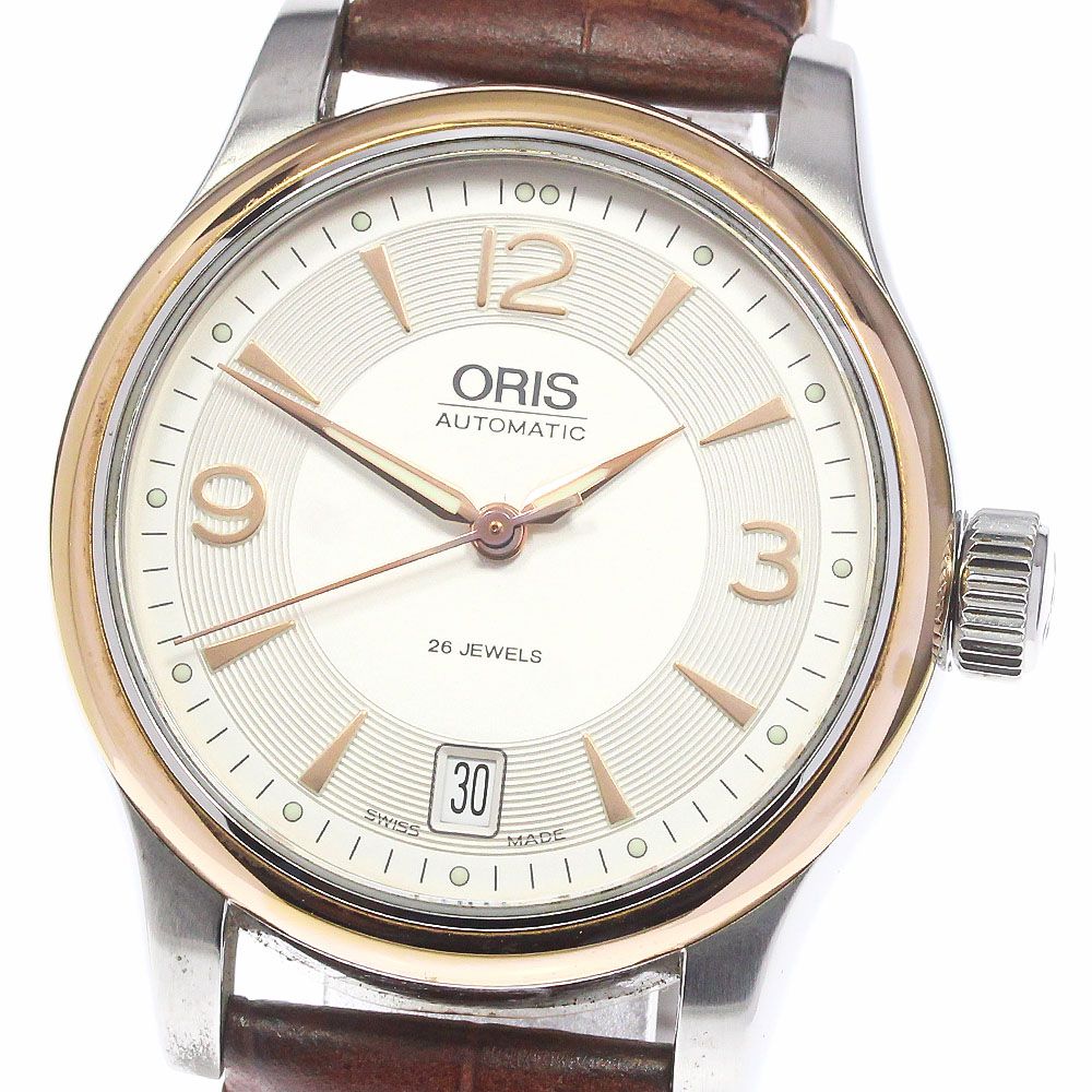 オリス ORIS 7578 クラシック デイト 自動巻き メンズ美品_753113