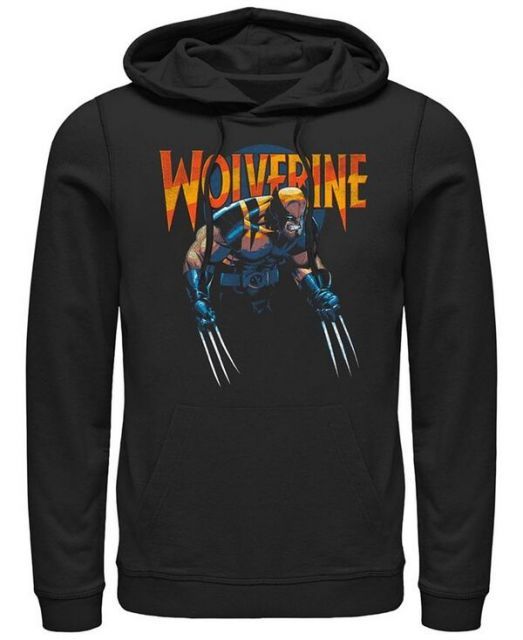 【送料無料】 フィフスサン メンズ パーカー・スウェット アウター Mens Dark Wolverine Hoodie Fleece Pullover Black