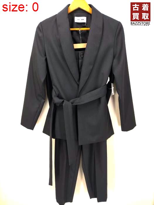 ユーズドフルギ 古着 分子ラボ Maison one 22AW セットアップ Wool Gabardine Shawl Collar Jacket Wool Gabardine Slacks レディース 0