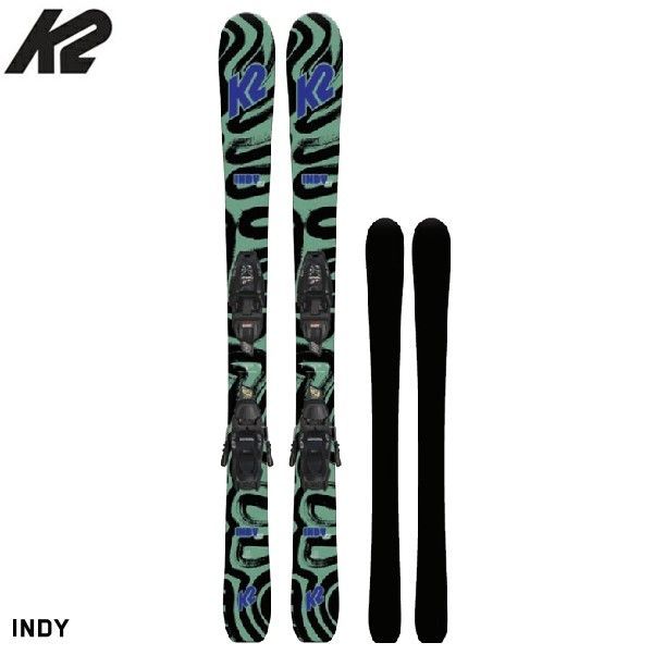 112cm ケーツー スキー板 キッズ 22-23 K2 INDY + FDT4.5 インディー