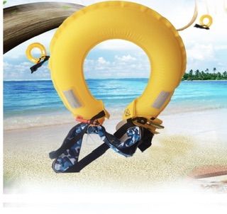 RARR_SUMMER】ライフジャケット 腰巻き ウエスト 救命胴衣 魚 赤色