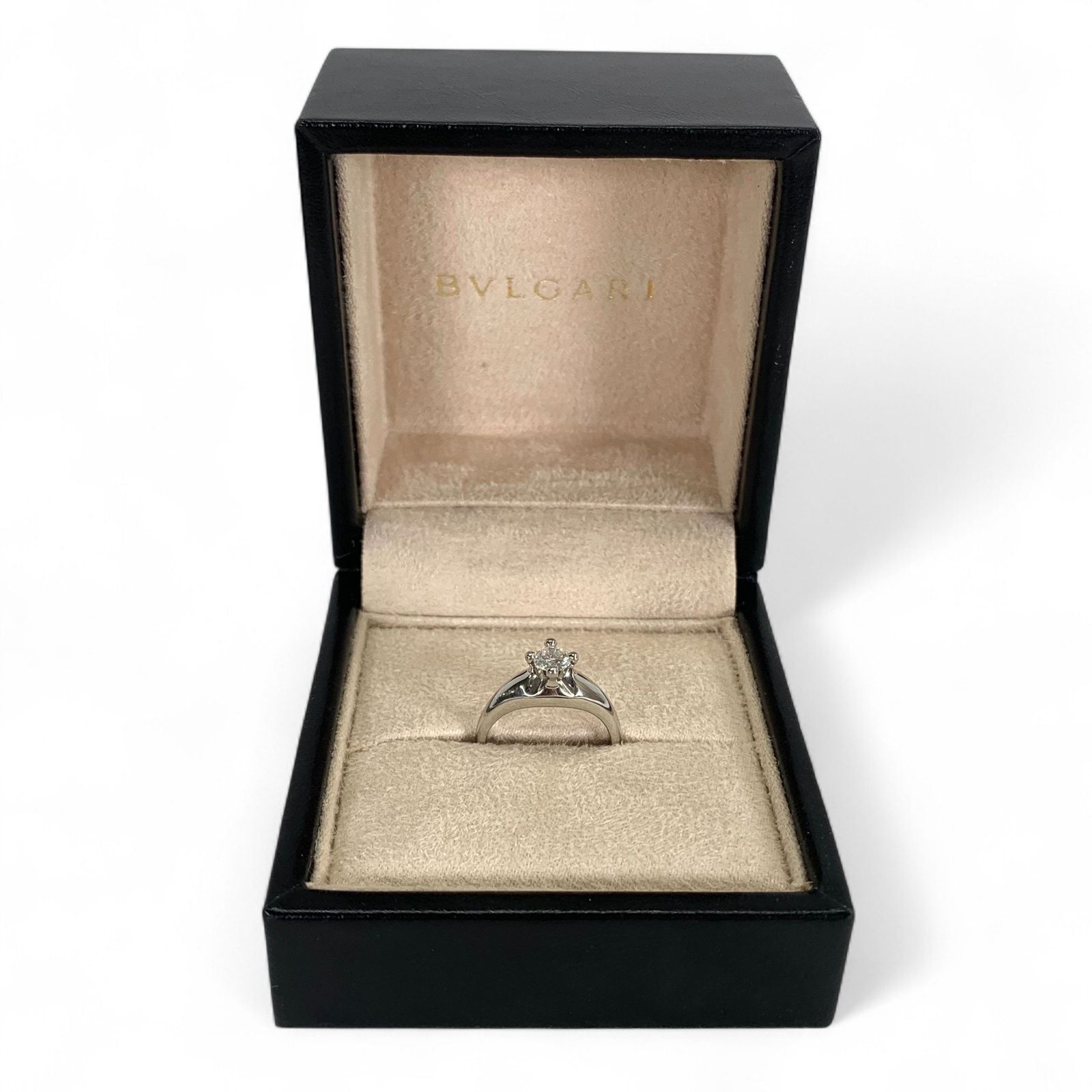 BVLGARI ブルガリ Pt950 リング 総重量7.0g 13号 ケース付き【CHAUA065】