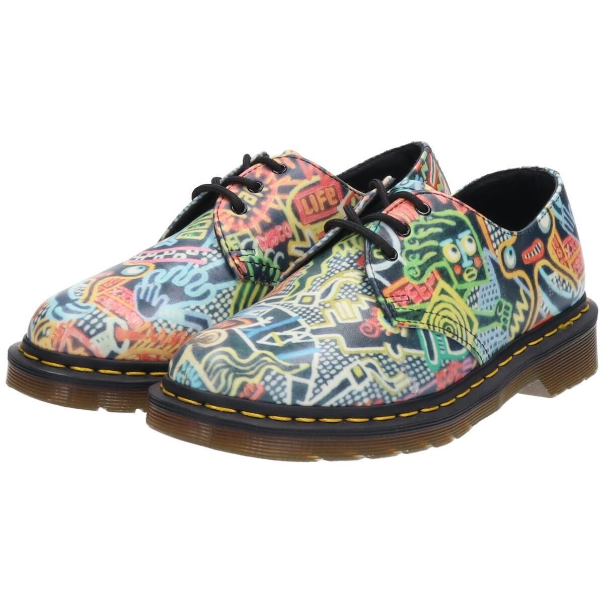古着 ドクターマーチン Dr.Martens MARK WIGAN コラボ 総柄 3ホール 