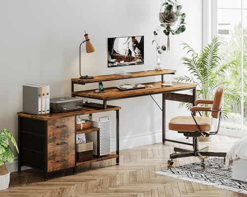 引き出し付き ゲーミングデスク