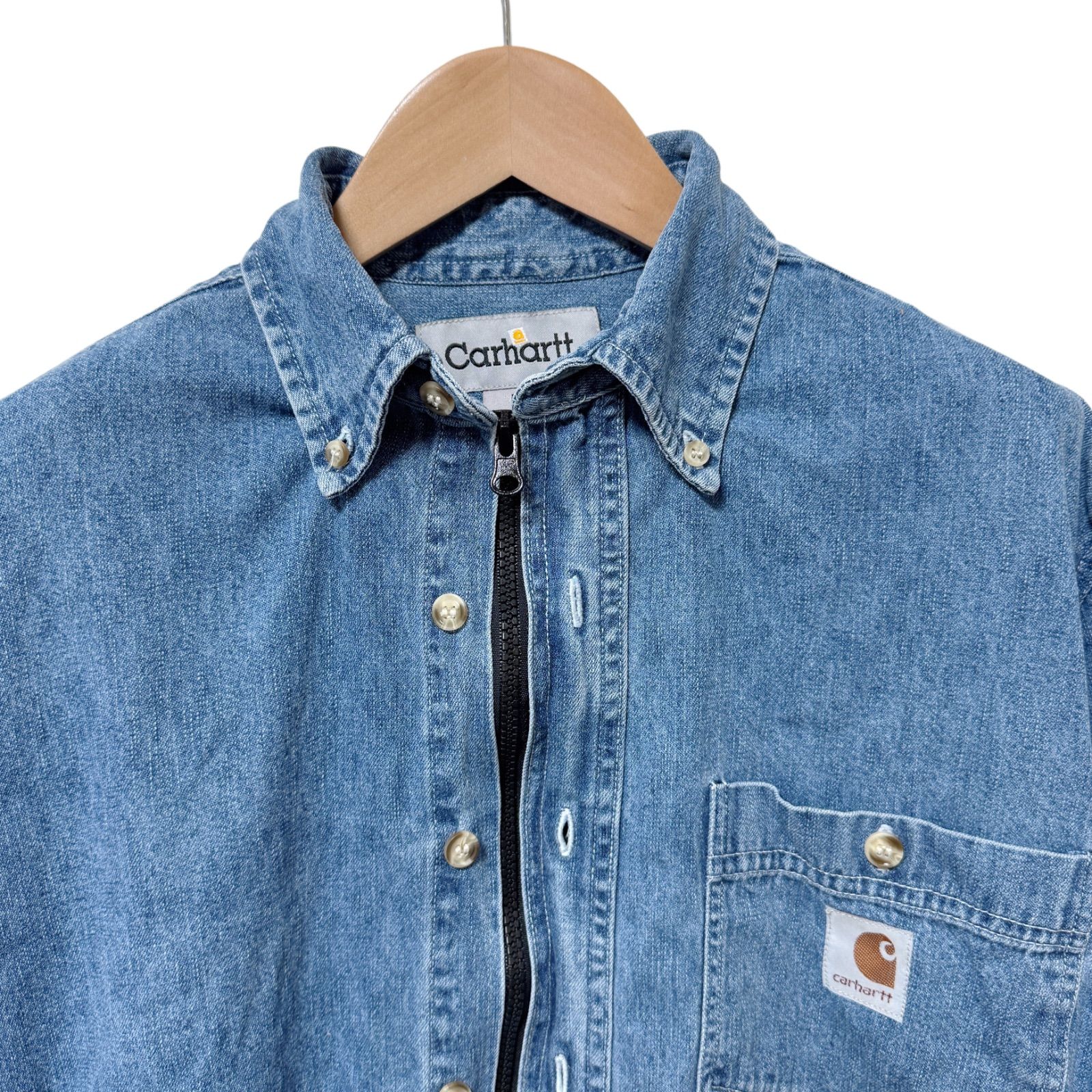 Carhartt デニムジャケット クロップド丈 インディゴ Carhartt デニムジャケット クロップド丈 インディゴ - メルカリ