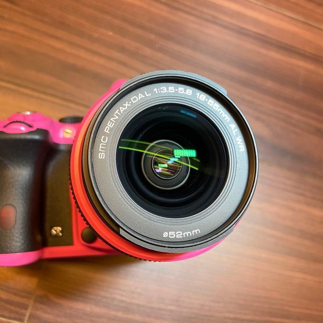 PENTAX K-50 ダブルズームキット ピンク ほぼ新品 4644 PENTAX K-50