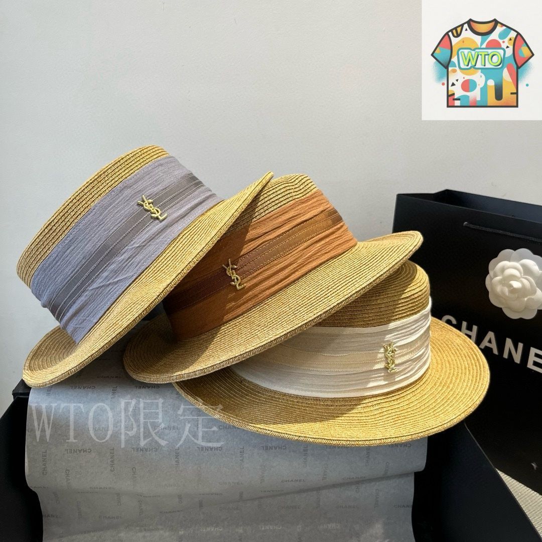 カシラ ストローハット 美品 CA4LA カシラ ストローハット