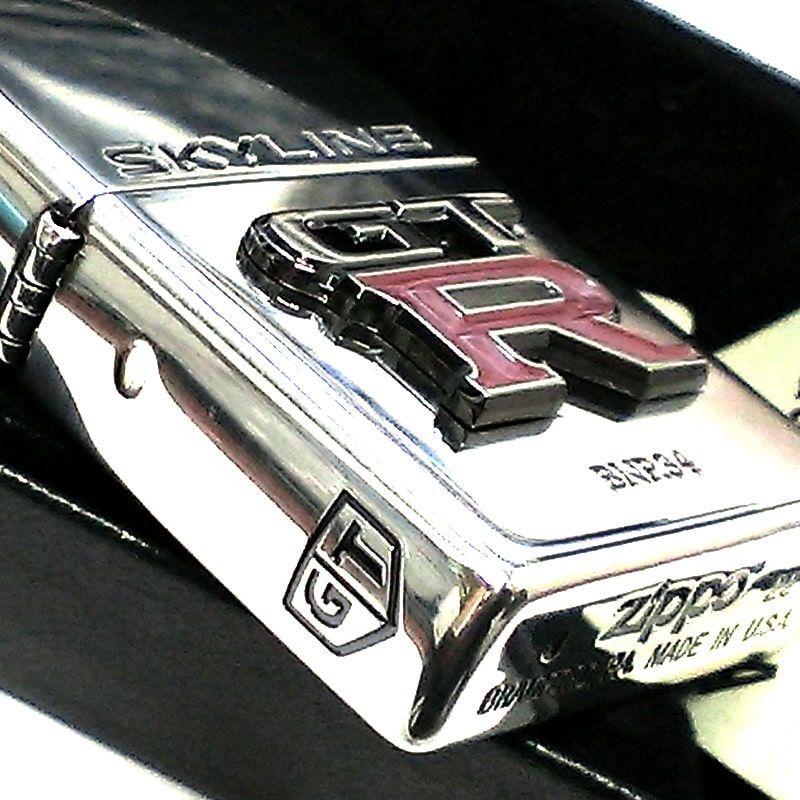 ZIPPO スカイライン GT-R R34 リアルエンブレム 日産公認モデル