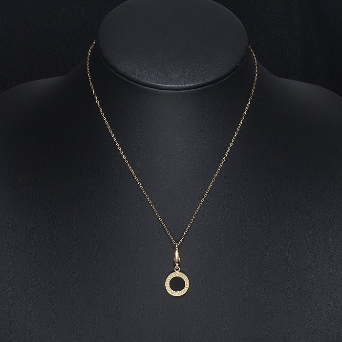 ● BVLGARI ブルガリブルガリ オニキス チャーム ペンダントトップ K18YG