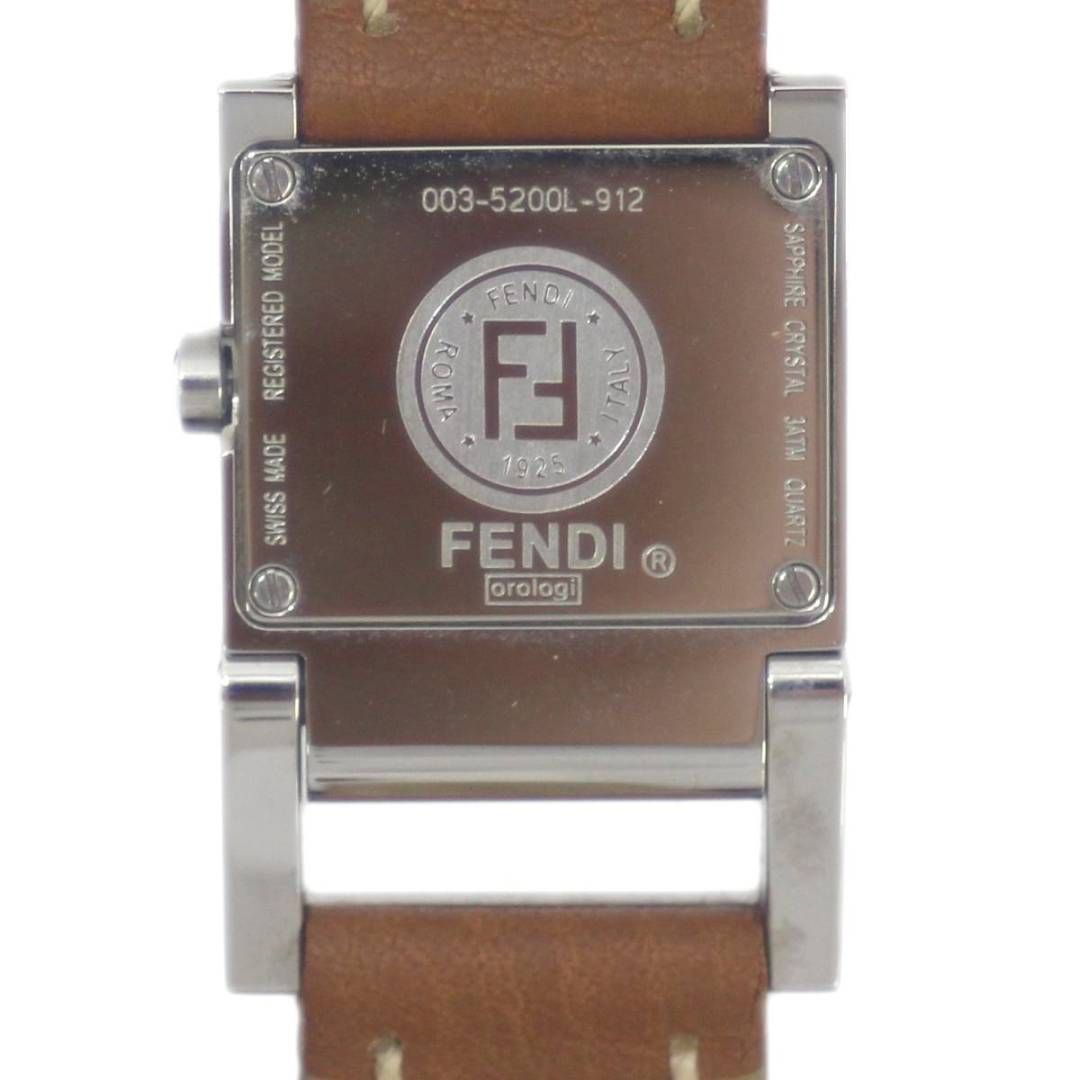 FENDI/フェンディ オロロジ レディース クォーツ SS×ブラウン