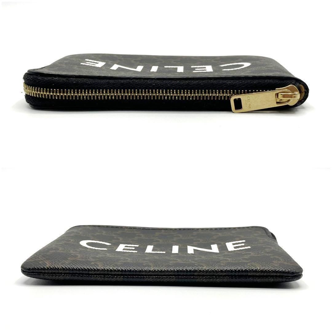Celine フック付きコイン & カードポーチ / トリオンフキャンバス 美品