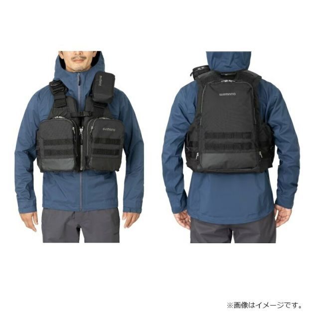 フィッシング シマノ VF-274W アクトゲームベスト L ストームグレー