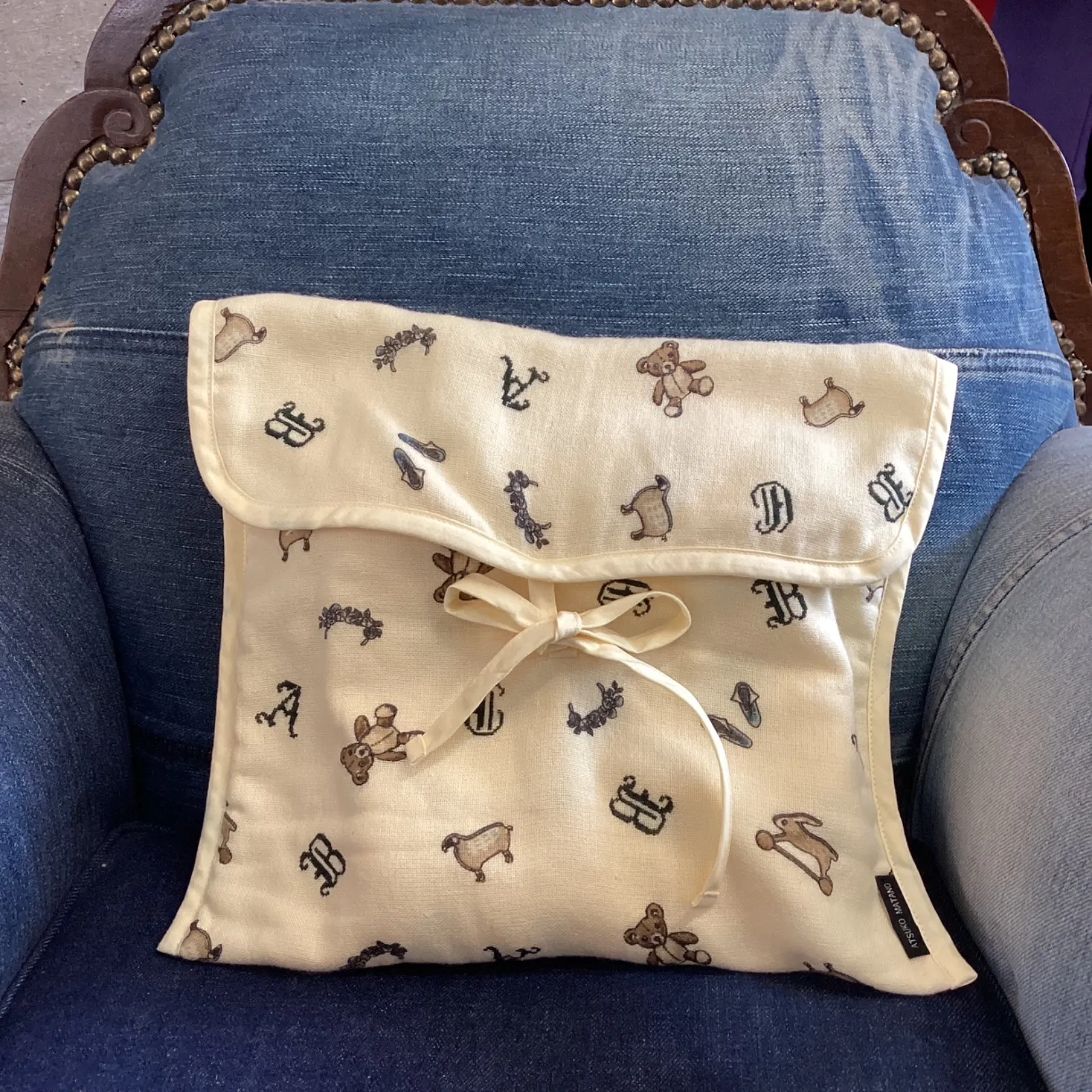 マタノアツコ・いちご柄 ブランケット・シングルサイズ(未使用) 2025年