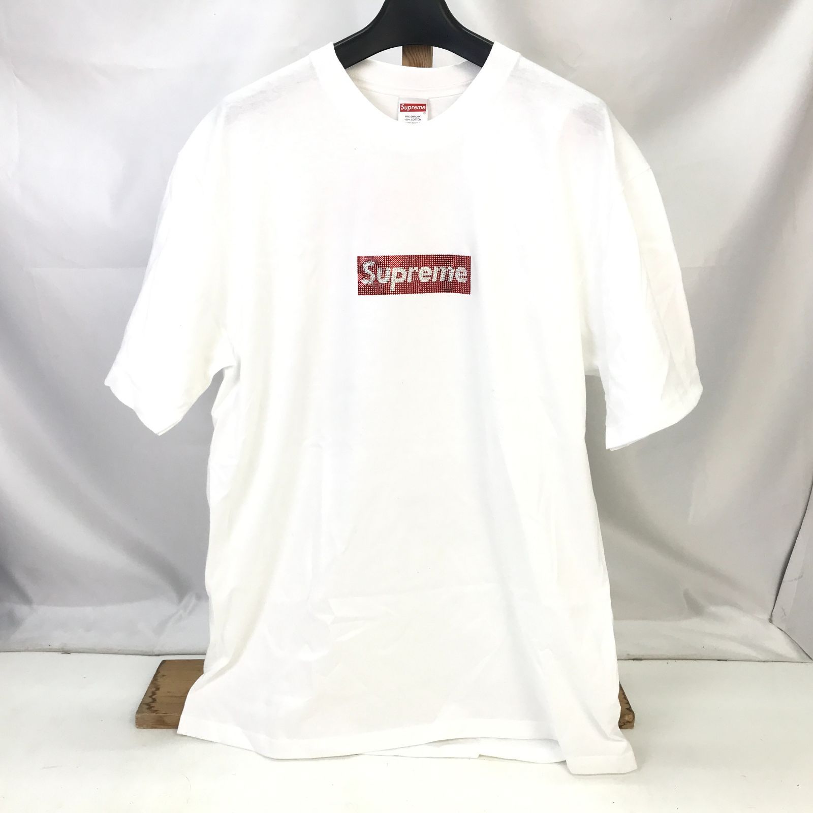 01m1636 Supreme シュプリーム Swarovski Box Logo Tee 