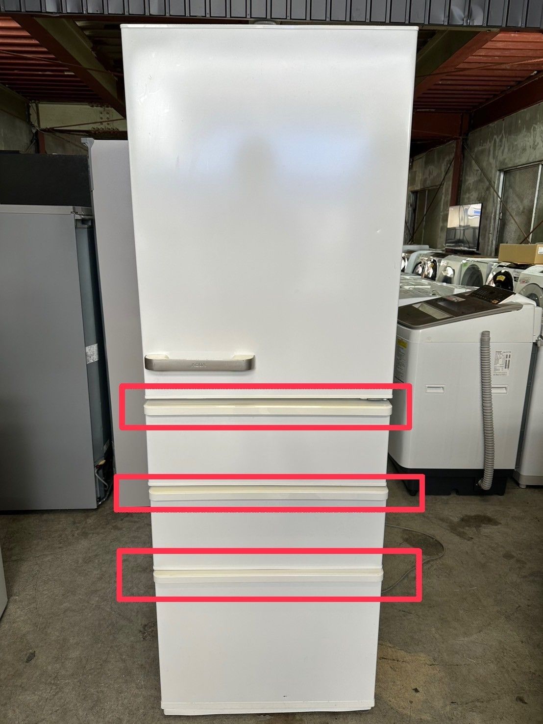 大阪送料無料☆3か月保障付き☆冷蔵庫☆アクア☆4ドア☆2017年☆AQR