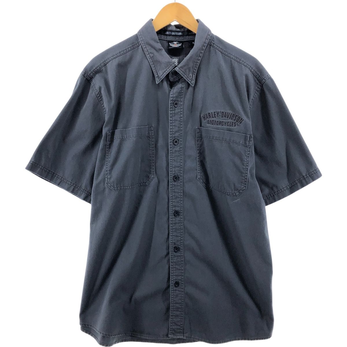 古着 ハーレーダビッドソン Harley-Davidson ファイヤーパターン 半袖