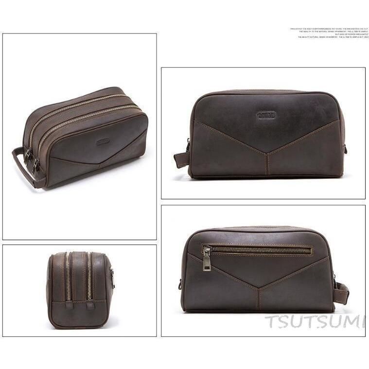 バッグ メンズ セカンドバッグ 本革レザー 牛革 クラッチバッグ ハンドバッグ 持ち手付き 洗面具収納 バッグ メンズ セカンドバッグ 本革レザー 牛革 クラッチバッグ