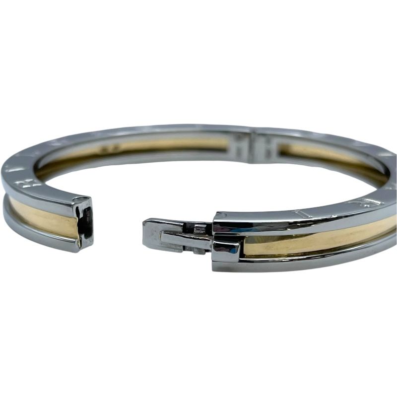 【激安8日間限定】 ブルガリ BVLGARI ビーゼロワンブレス ゴールド|シルバー 750|SS ジュエリー おしゃれな